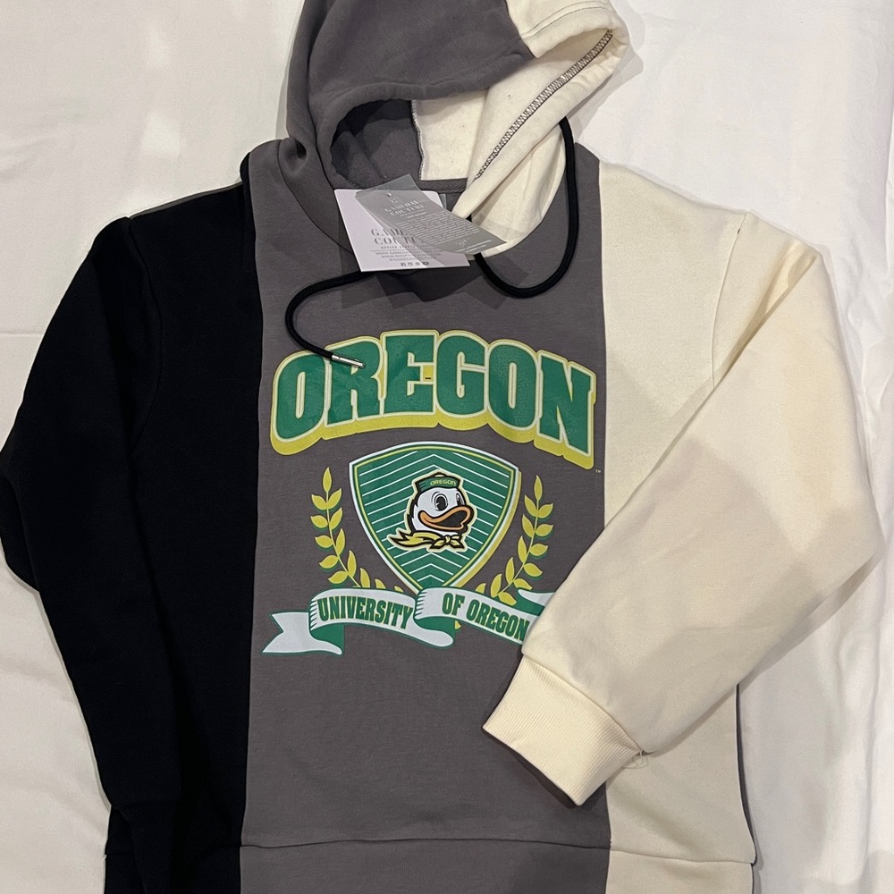 Oregon University Men's Colorblock Hoodie